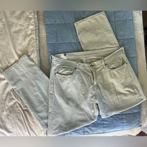 Marine Layer Cambridge Corduroy Pants 36x32 Sage Green Stretch 5 Pocket